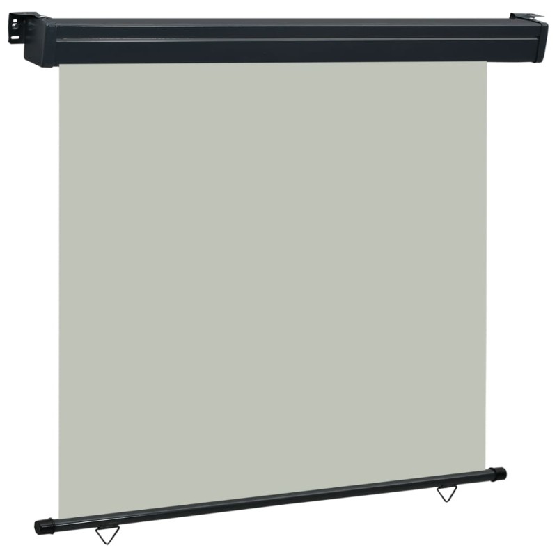 Toldo lateral para varanda 160x250 cm cinzento-Guarda-sóis e telas de varanda-Home Retail