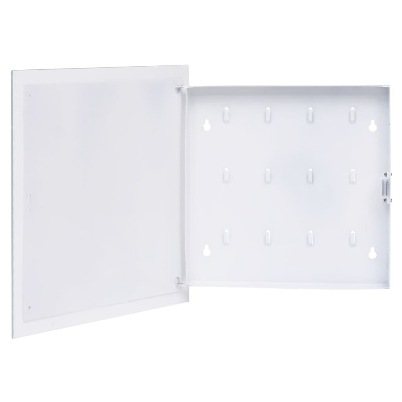 Chaveiro com quadro magnético 35x35x5,5 cm branco-Cofres-Home Retail