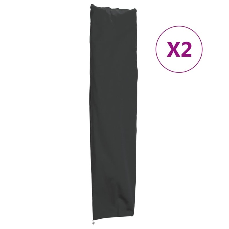 Capas para guarda-sol de jardim 2 pcs 240x57/57 cm oxford 420D-Capas para móveis de jardim-Home Retail