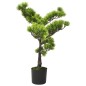 Bonsai pinus artificial com vaso 60 cm verde