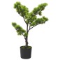 Bonsai pinus artificial com vaso 60 cm verde