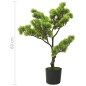 Bonsai pinus artificial com vaso 60 cm verde