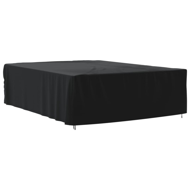 Capa para mobiliário de jardim 350x260x90 cm 420D oxford preto-Capas para móveis de jardim-Home Retail