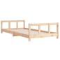 Estrutura de cama infantil 90x190 cm madeira de pinho maciça