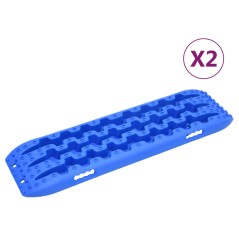 Placas de tração 2 pcs 106x30,5x7 cm nylon azul - vidaXL | Ferramen...