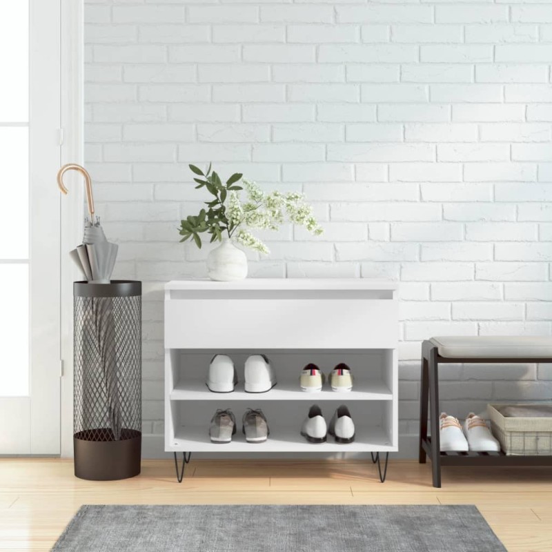 Sapateira 70x36x60 cm derivados de madeira branco-Sapateiras e organizadores-Home Retail