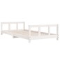 Estrutura de cama infantil 90x190 cm pinho maciço branco