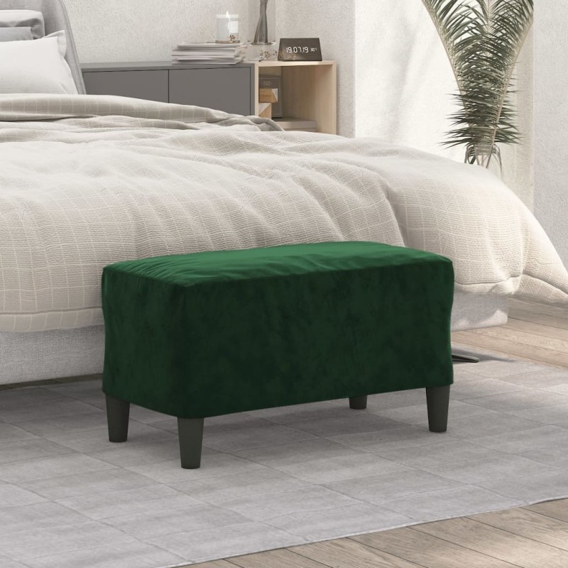 Banco 70x35x41 cm veludo verde-escuro-Bancos-Home Retail