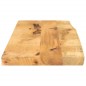 Tampo de mesa c/ borda viva 80x20x2,5cm mangueira áspera maciça