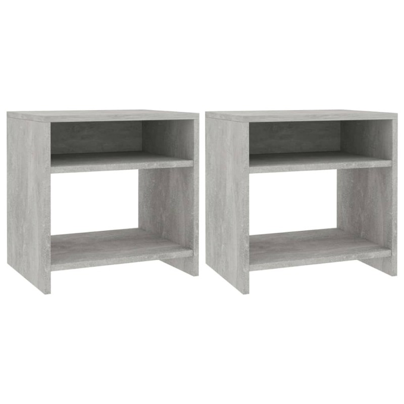 Mesas de cabeceira 2 pcs derivados de madeira cinzento cimento-Mesas-de-cabeceira-Home Retail