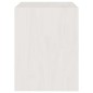 Mesas de cabeceira 2 pcs 40x30,5x40 cm pinho maciço branco