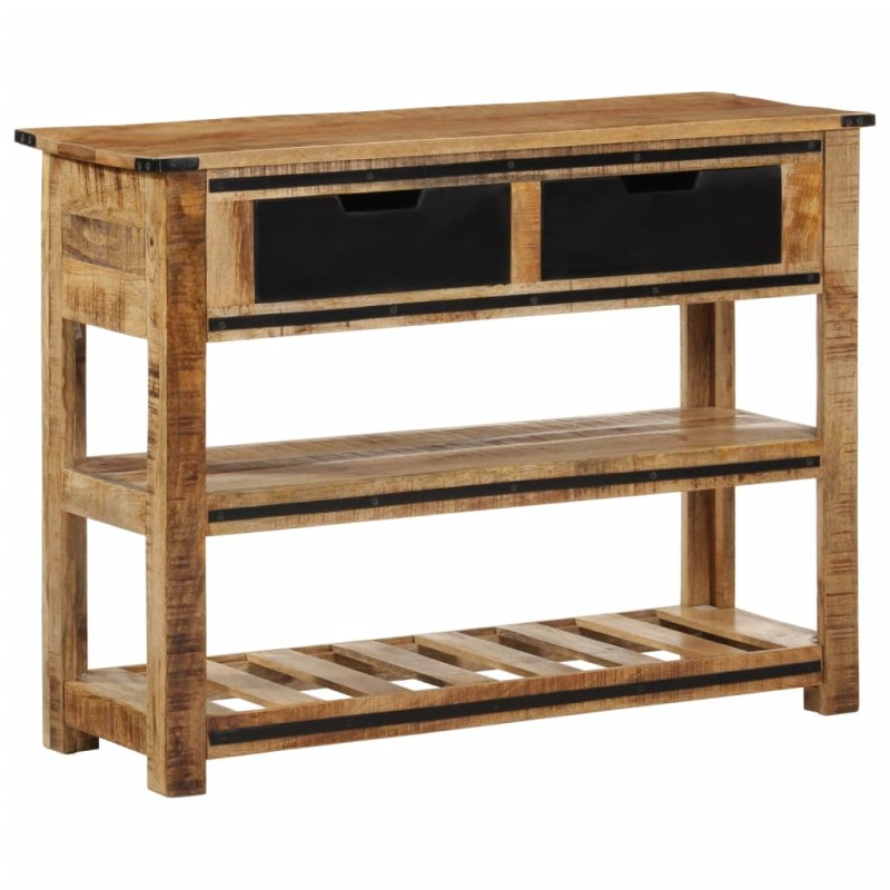 Mesa consola 100x35x75 cm madeira de mangueira maciça-Mesas de apoio-Home Retail