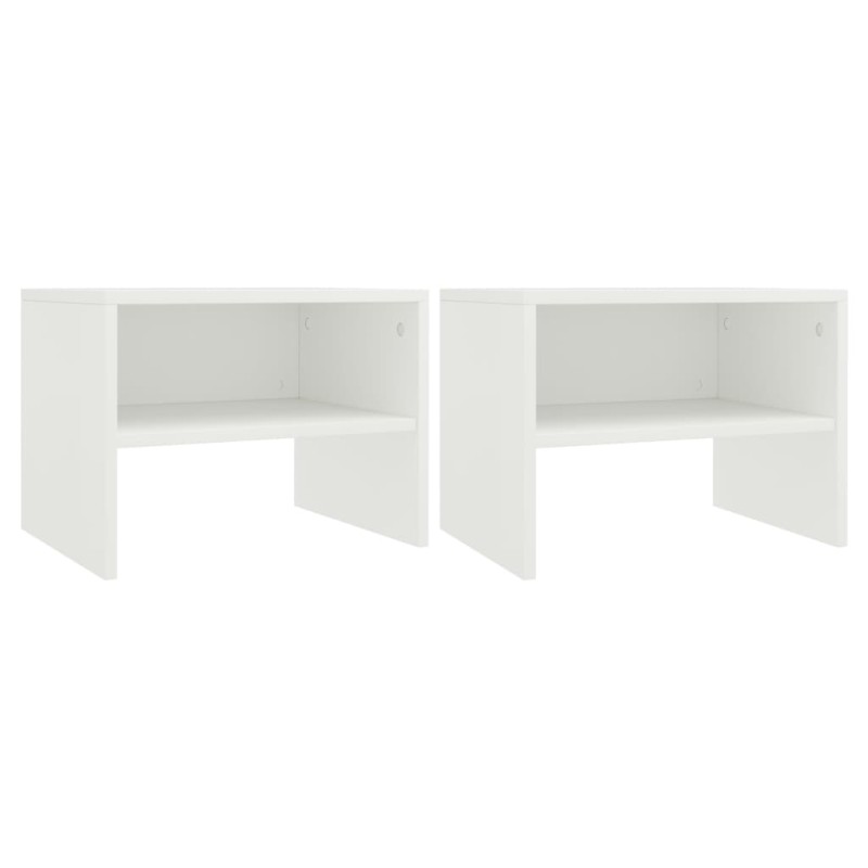 Mesas-de-cabeceira 2 pcs 40x30x30 cm contraplacado branco-Mesas-de-cabeceira-Home Retail