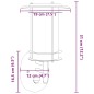 Candeeiro de parede p/ exterior com sensor aço inoxidável preto