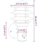 Candeeiro de parede exterior com sensor aço inoxidável prateado