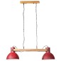 Candeeiro suspenso 25 W 85x28x109 cm E27 vermelho desgastado