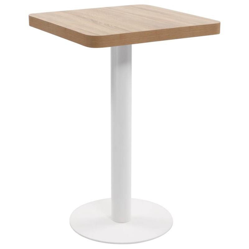 Mesa bistrô 50x50 cm MDF castanho-claro-Mesas de cozinha e de sala de jantar-Home Retail