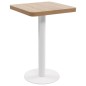 Mesa bistrô 50x50 cm MDF castanho-claro