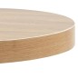 Mesa bistrô 50 cm MDF castanho-claro