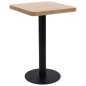 Mesa bistrô 50x50 cm MDF castanho-claro