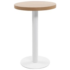 Mesa bistrô 50 cm MDF castanho-claro