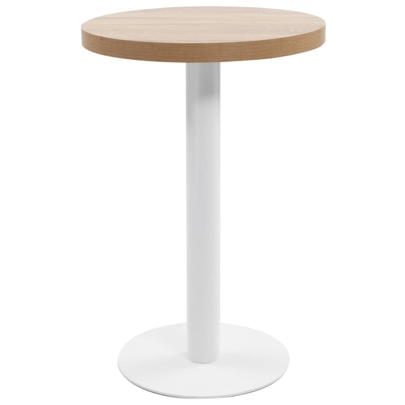 Mesa bistrô 50 cm MDF castanho-claro-Mesas de cozinha e de sala de jantar-Home Retail