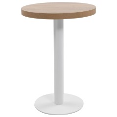 Mesa bistrô 60 cm MDF castanho-claro