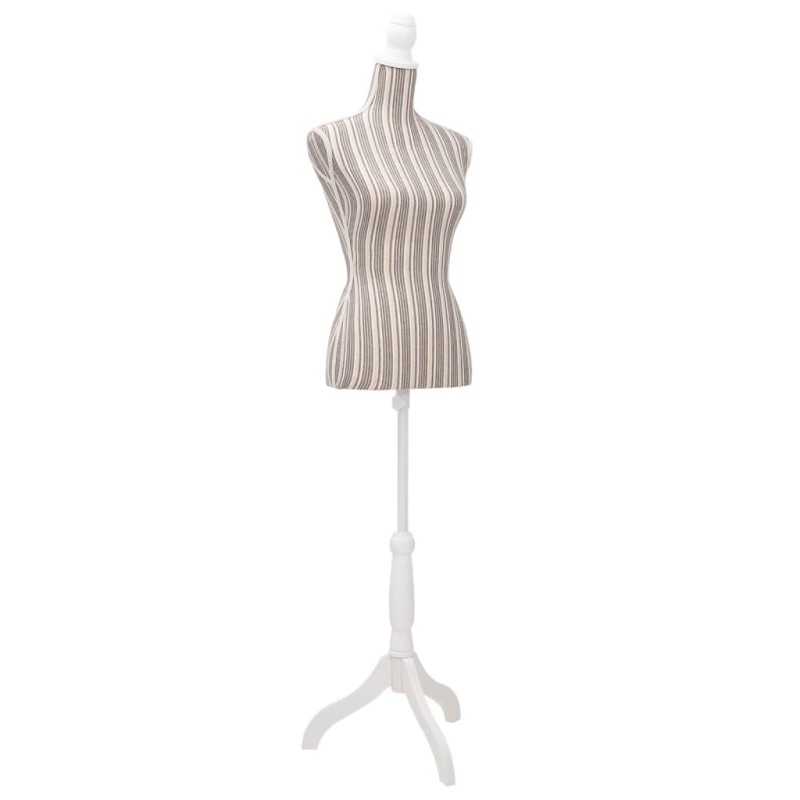 Busto manequim de senhora linho com riscas-Manequim suporte de roupas-Home Retail