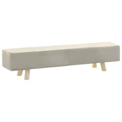 Apoio de pés 120x28x26 cm tecido creme - vidaXL | Pufes | Homeretail