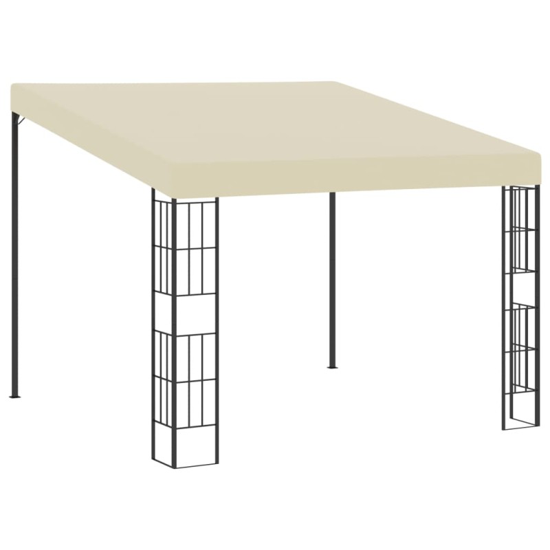 Gazebo de montagem na parede 3x3 m tecido creme-Toldos e gazebos-Home Retail