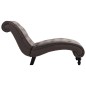 Chaise longue em veludo cinzento