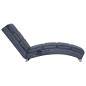 Chaise longue de massagens camurça artificial cinzento