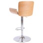 Banco de bar couro artificial creme