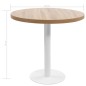 Mesa bistrô 80 cm MDF castanho-claro