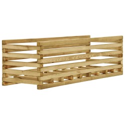 Canteiro elevado para jardim 120x40x38,5 cm pinho impregnado