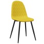 Cadeiras de jantar 2 pcs veludo amarelo mostarda