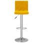 Bancos de bar 2 pcs veludo amarelo mostarda