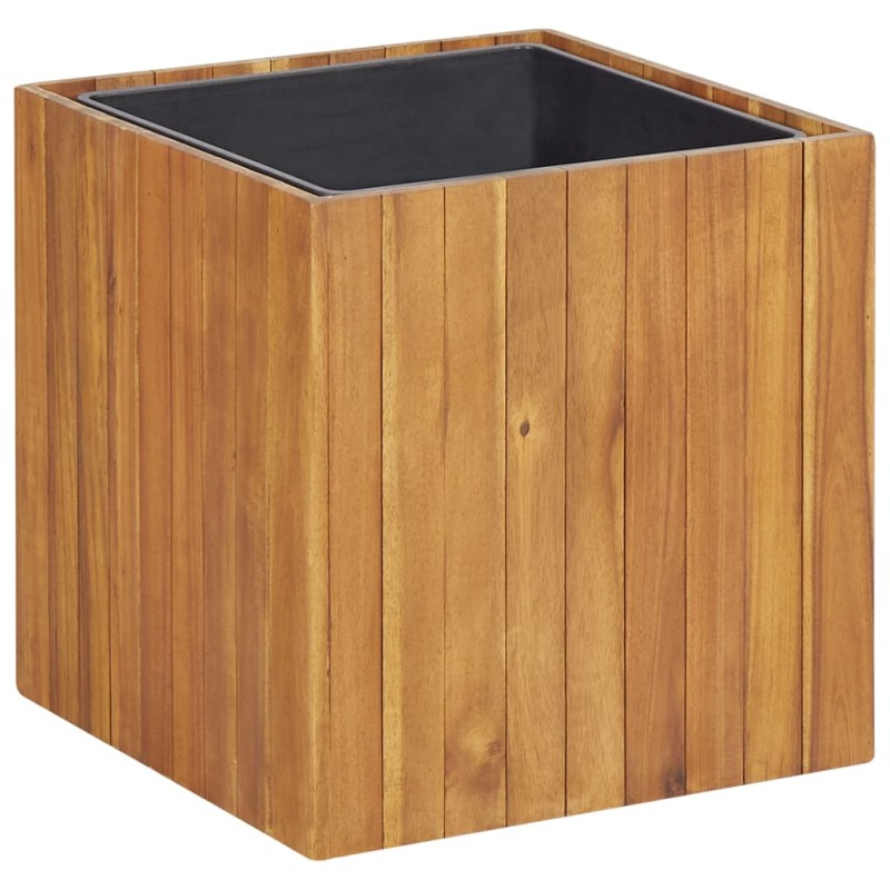 Vaso/floreira de jardim 43,5x43,5x44 cm acácia maciça-Vasos e floreiras-Home Retail