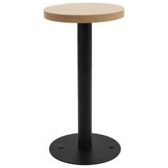 Mesa bistrô 40 cm MDF castanho-claro