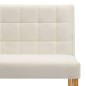 Banco 140 cm veludo cor creme