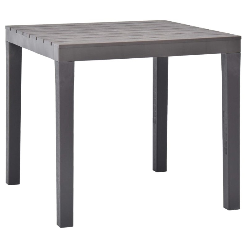 Mesa de jardim 78x78x72 cm plástico mocca-Mesas de jardim-Home Retail