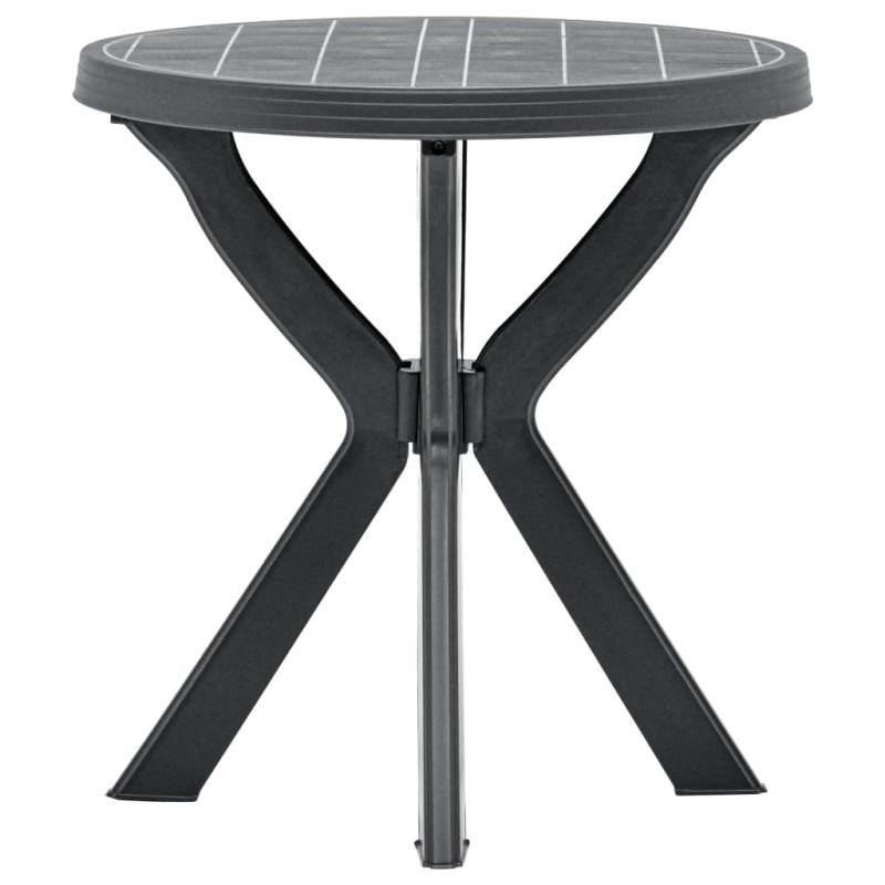 Mesa de bistrô Ø70 cm plástico antracite-Mesas de jardim-Home Retail