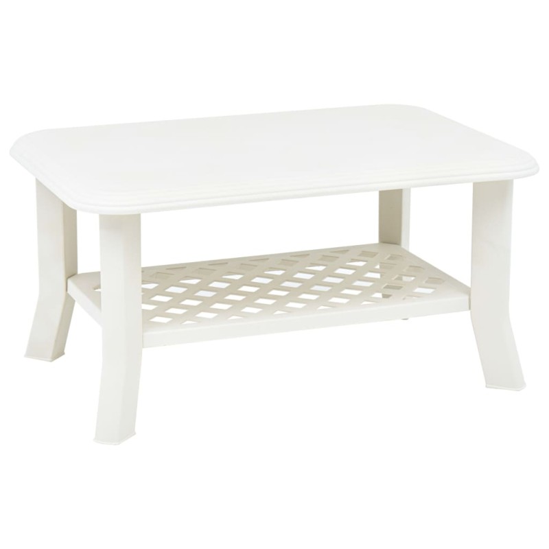 Mesa de centro 90x60x46 cm plástico branco-Mesas de centro-Home Retail