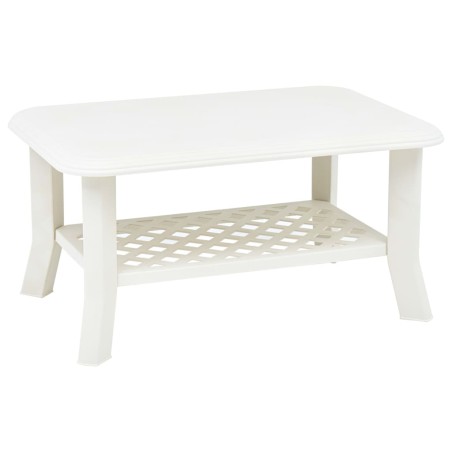 Mesa de centro 90x60x46 cm plástico branco