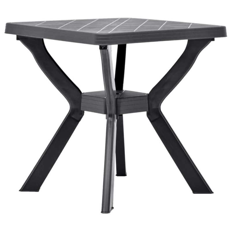 Mesa de bistrô 70x70x72 cm plástico antracite-Mesas de jardim-Home Retail