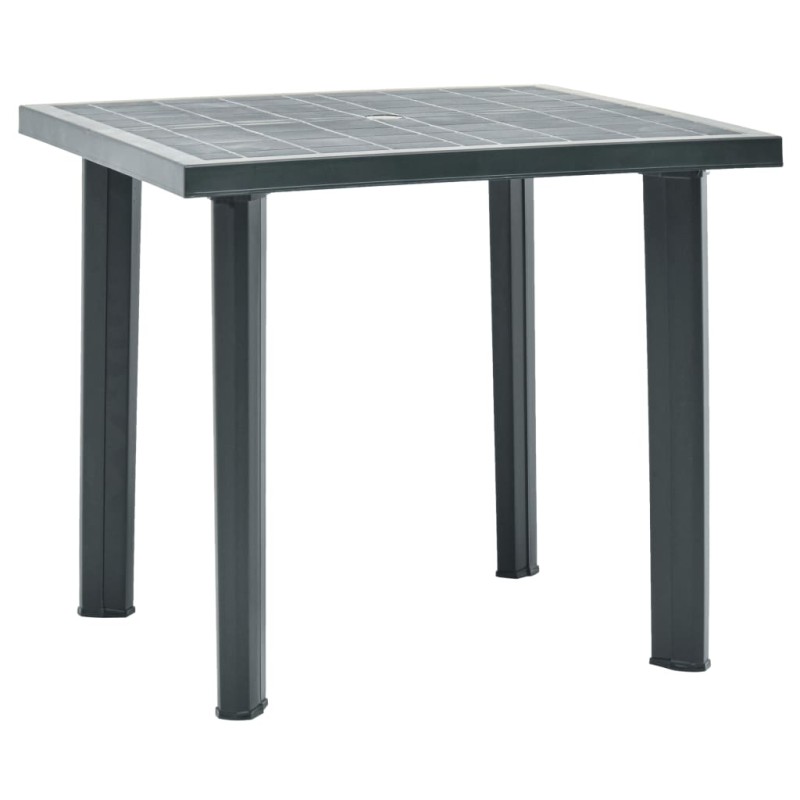 Mesa de jardim 80x75x72 cm plástico verde-Mesas de jardim-Home Retail