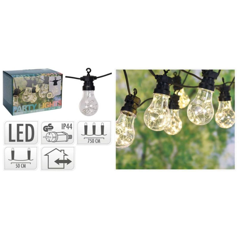 ProGarden Iluminação LED para festas de jardim 100 lâmpadas-Iluminação de exterior-Home Retail