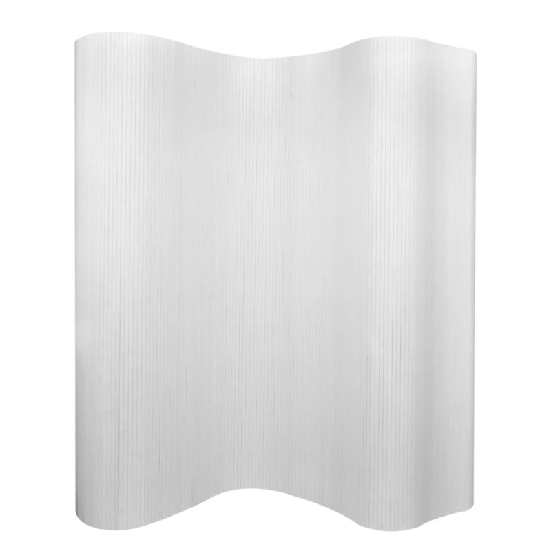 Biombo/divisória de sala 250x165 cm bambu branco-Biombos-Home Retail