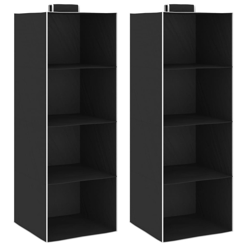 Arrumação suspensa para armário 4 compartimentos 2 pcs tecido-Cabides para vestidos-Home Retail