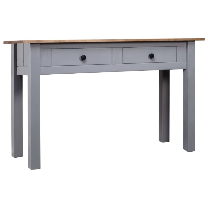 Mesa consola 110x40x72 cm pinho maciço Panama cinzento-Mesas de apoio-Home Retail